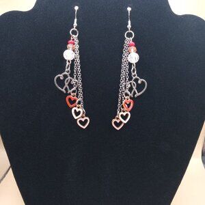 Love Is in The Air Heart Dangle Earrings